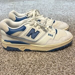 New Balance 550 Sneakers in Blue and White